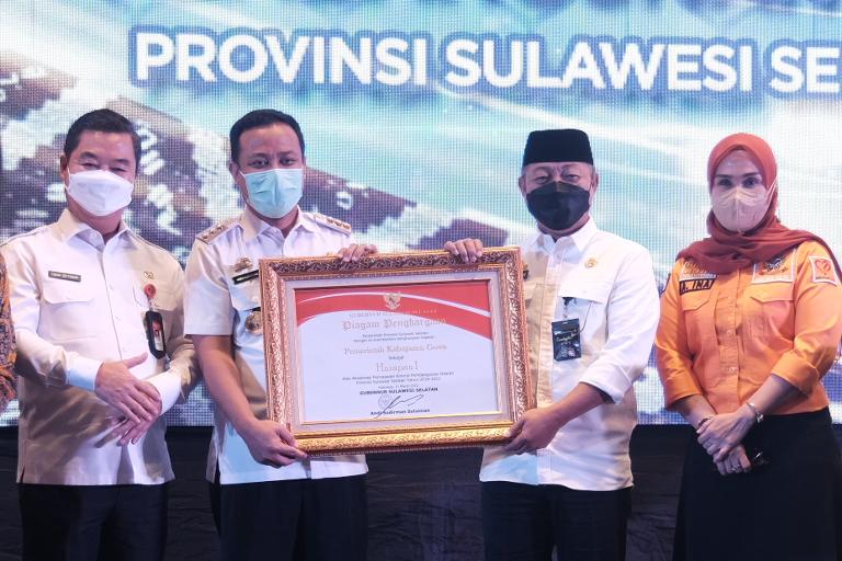 Gowa Raih Penghargaan Akselarasi Capaian Kinerja Pembangunan