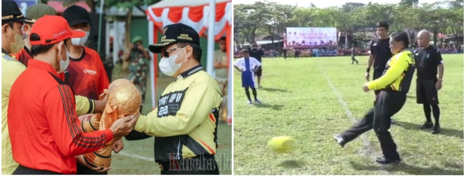 Ombas Buka Kompetisi Sepak Bola Bupati Cup Dua
