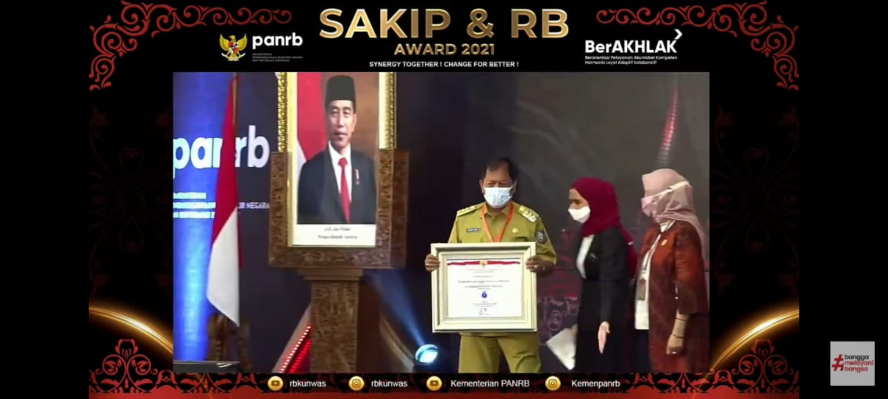 Bupati Soppeng Raih Penghargaan Terkait SAKIP dari Kemenpan-RB