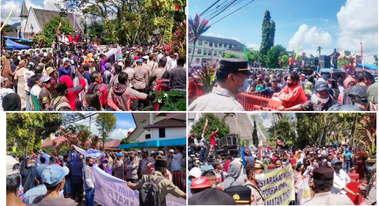 ASN dan Stafsus Bupati  Demo di DPRD Toraja Utara