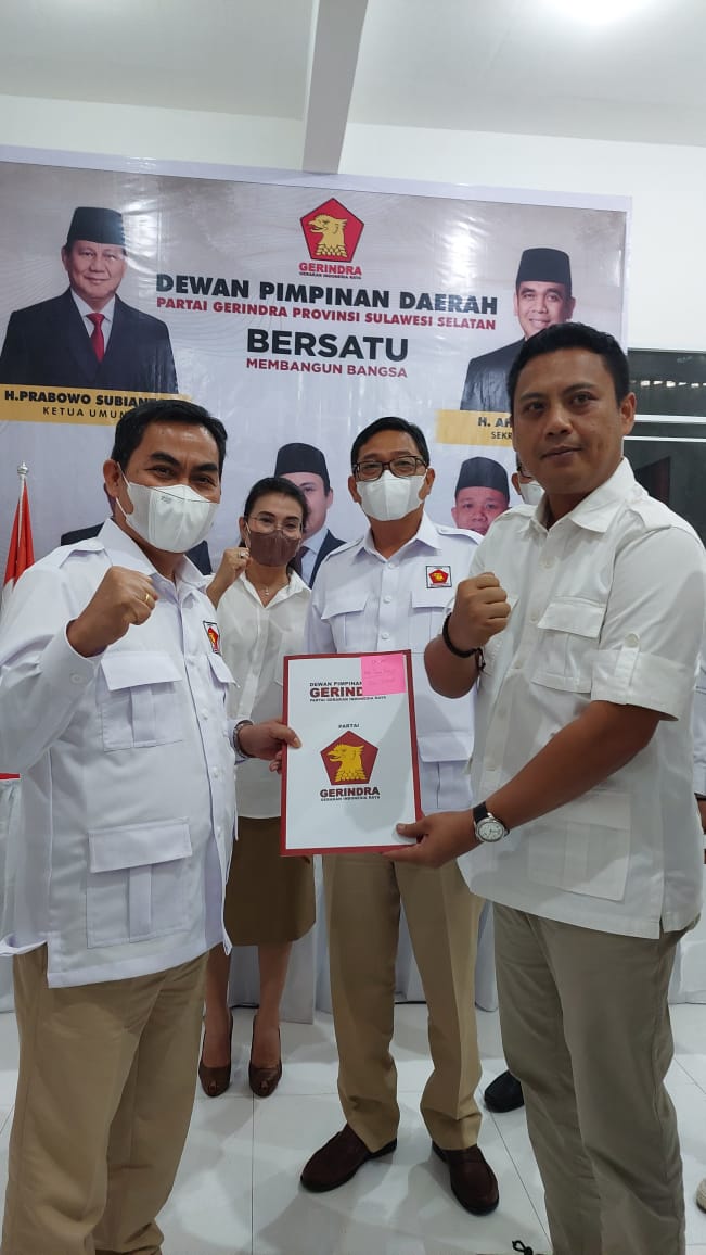 Zadrak Tombeg Resmi Ketua Gerindra Tana Toraja