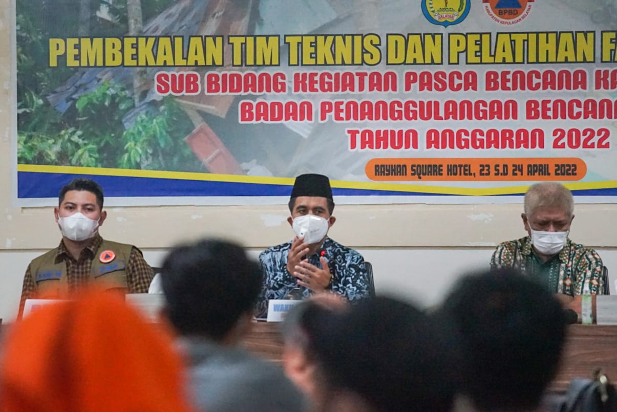 Wabup Selayar Buka Pembekalan Teknis Pelatihan Fasilitator Lapangan