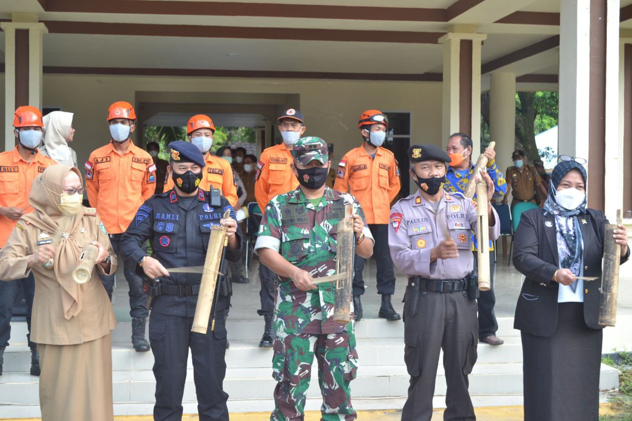Dandim Irup Peringatan Hari Kesiapsiagaan Bencana Nasiaonal di Kota Parepare.