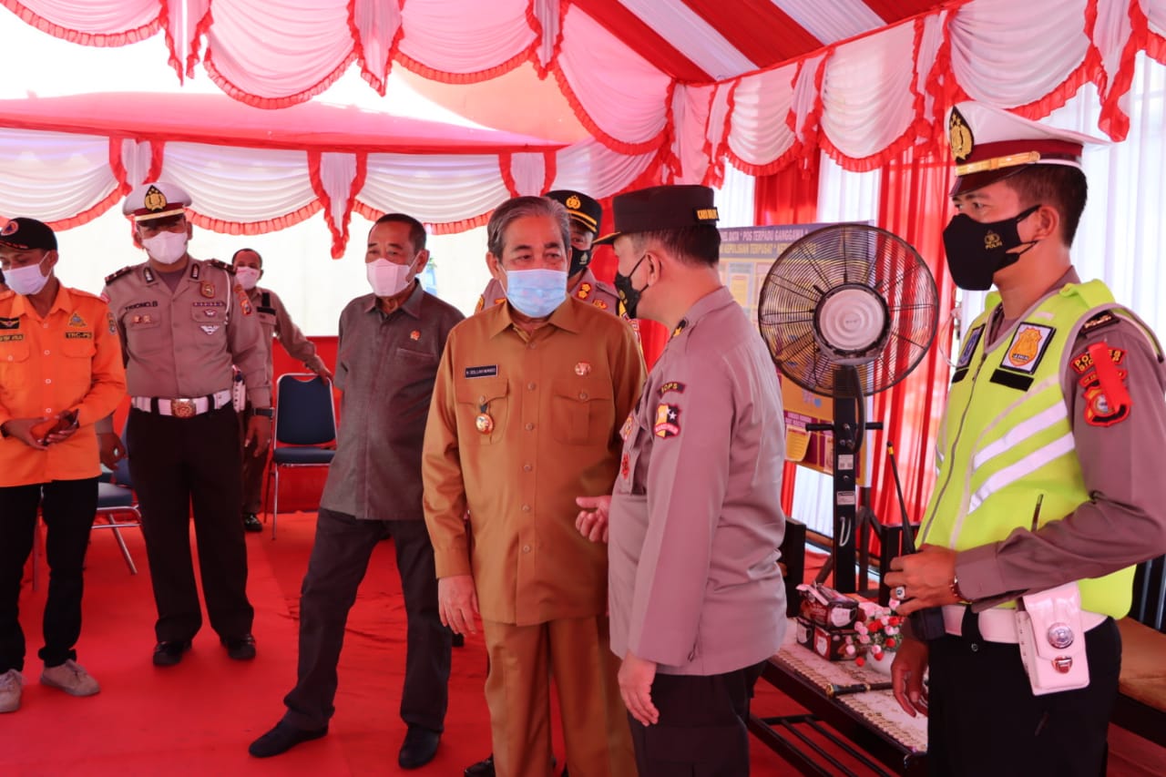 Tim Supervisi Mabes Polri Kunjungi Pospam Terpadu Ops Ketupat 2022 Polres Sidrap