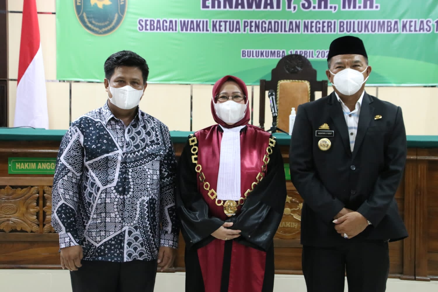 Andi Utta Hadiri Pelantikan Wakil Ketua PN