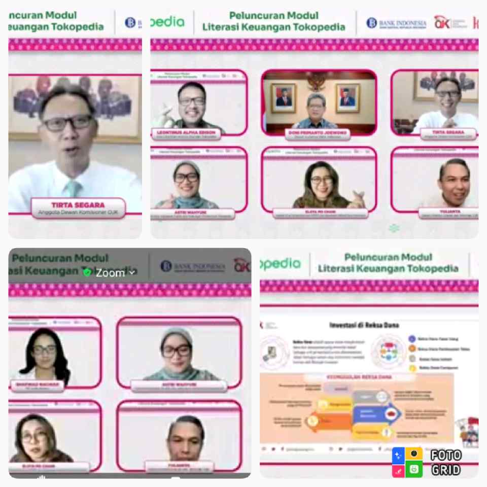 Tokopedia, BI,OJK, Luncurkan Modul Literasi Keuangan