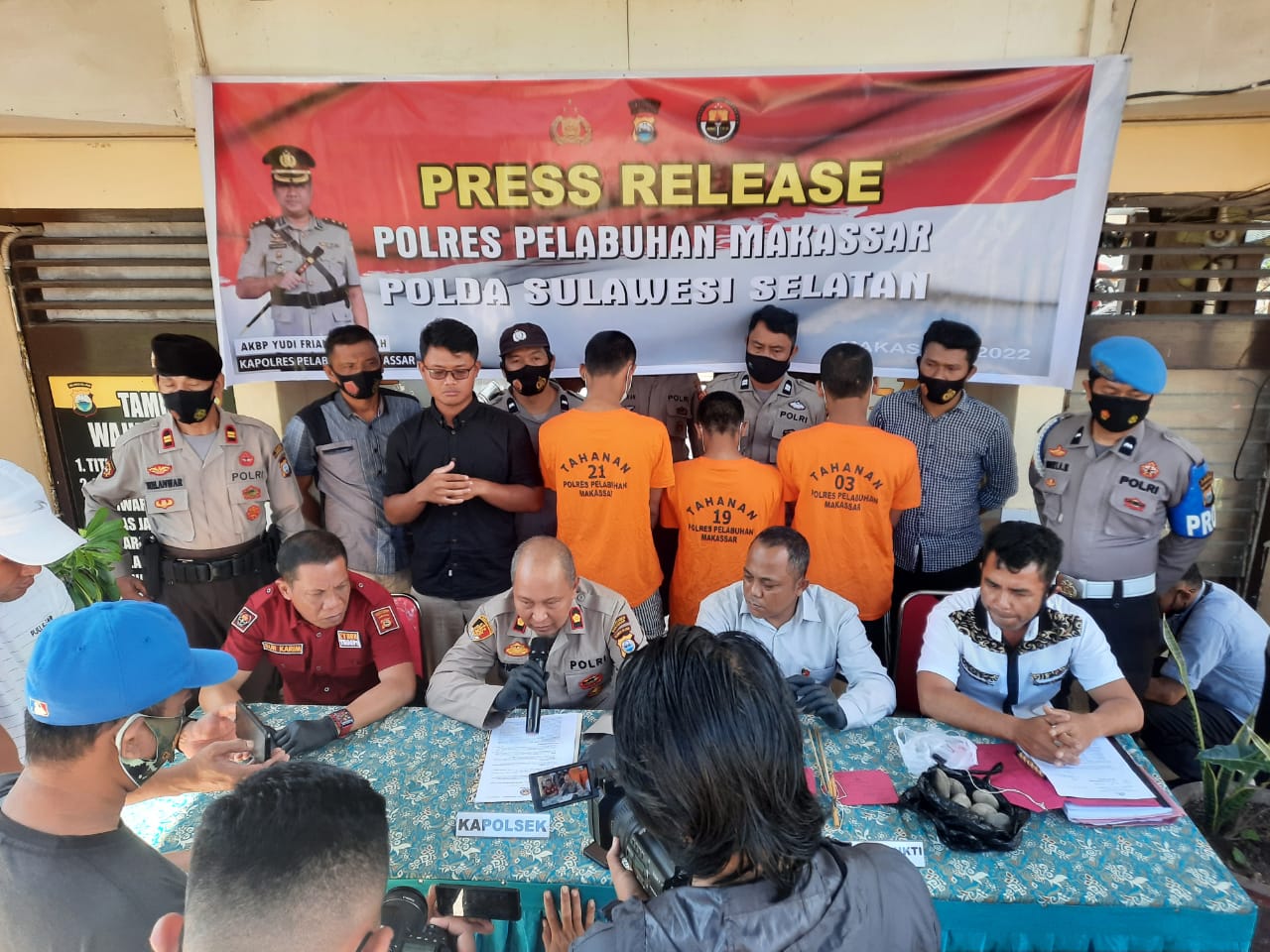 Amankan Tiga Pelaku pengeroyokan dan Busur, Polsek Ujung Tanah Imbau Para Orang Tua