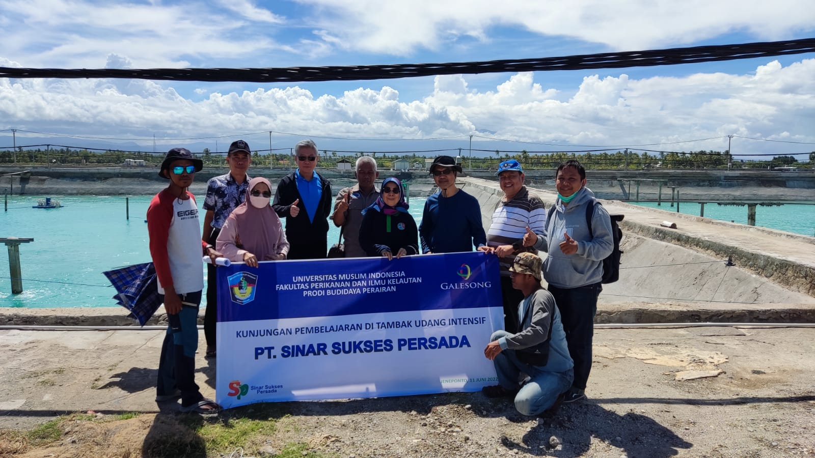 Rombongan Dosen FPIK UMI Makassar Puji Pengelolaan Tambak Udang PT SSP