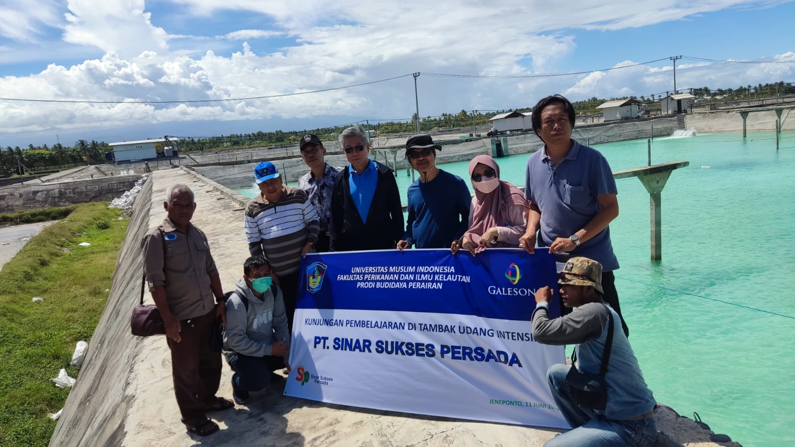 Rombongan Dosen FPIK UMI Puji Pengelolaan Tambak Udang PT SSP