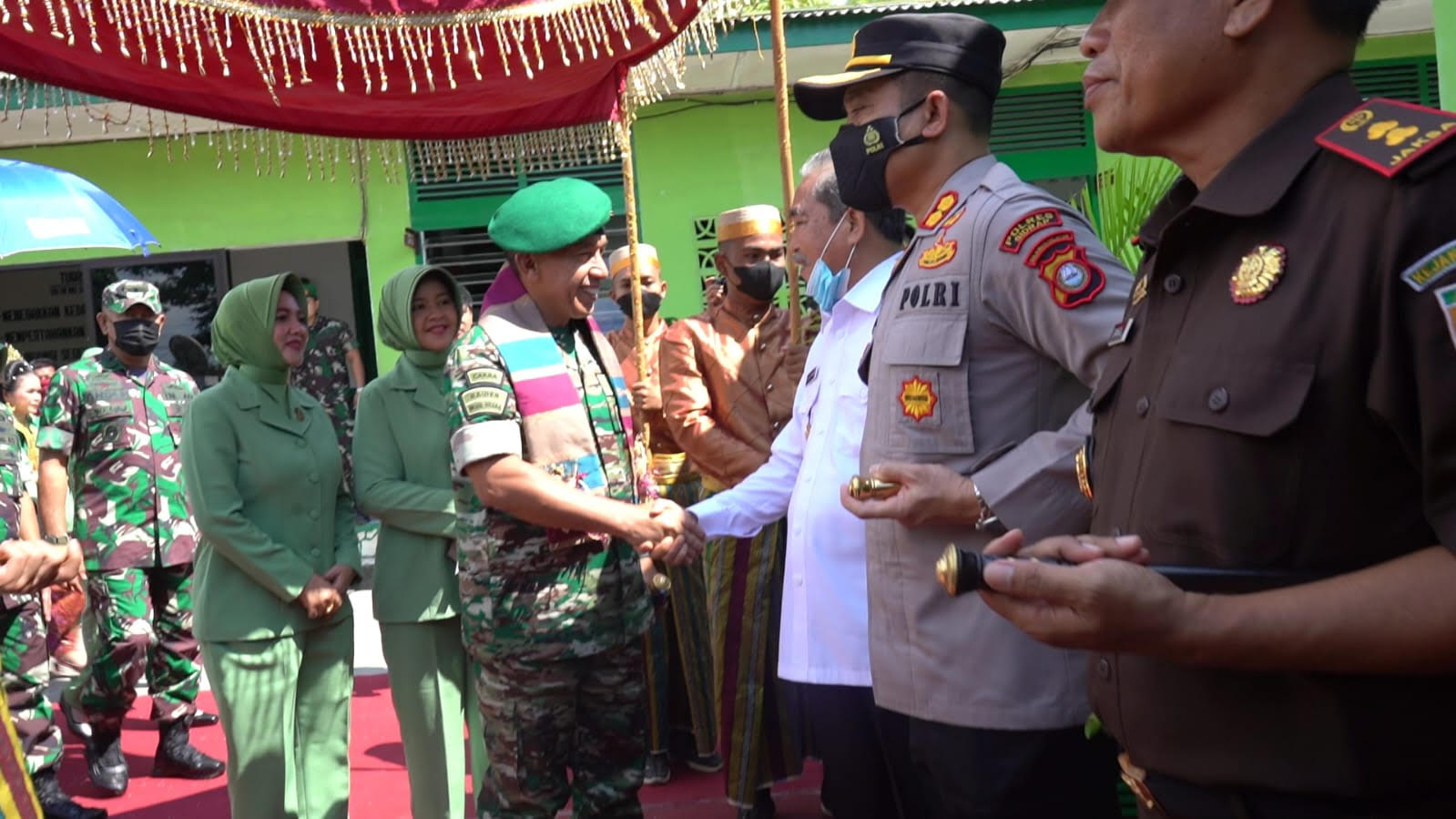 Dollah Mando Sambut Kunker Pangdam