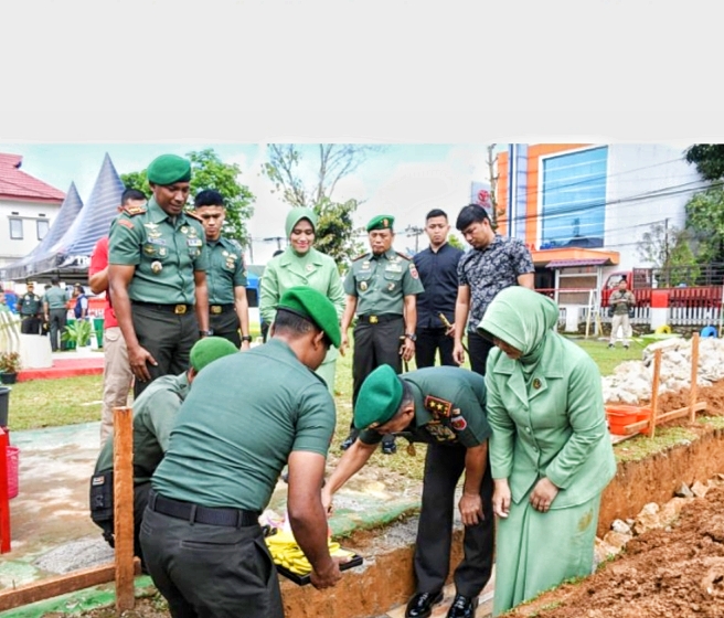 Ketua Yayasan Letakkan Batu Pertama TK Kartika