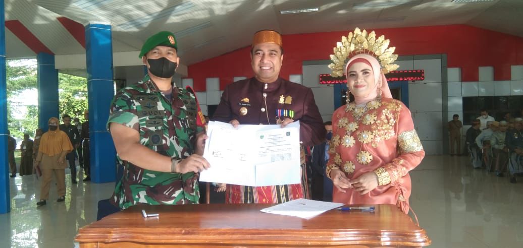 Kodim 1422 Maros MoU Terkait Pengendalian Stunting
