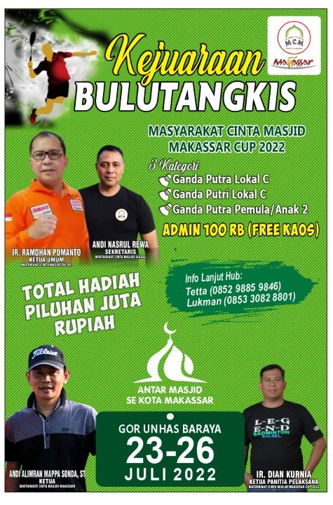 250 Pemain akan Bertarung di Kejuaraan Bulutangkis MCM