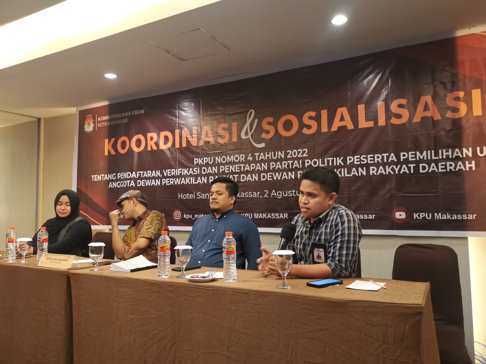 KPU Kabupaten Kota Sosialisasi PKPU Nomor 4