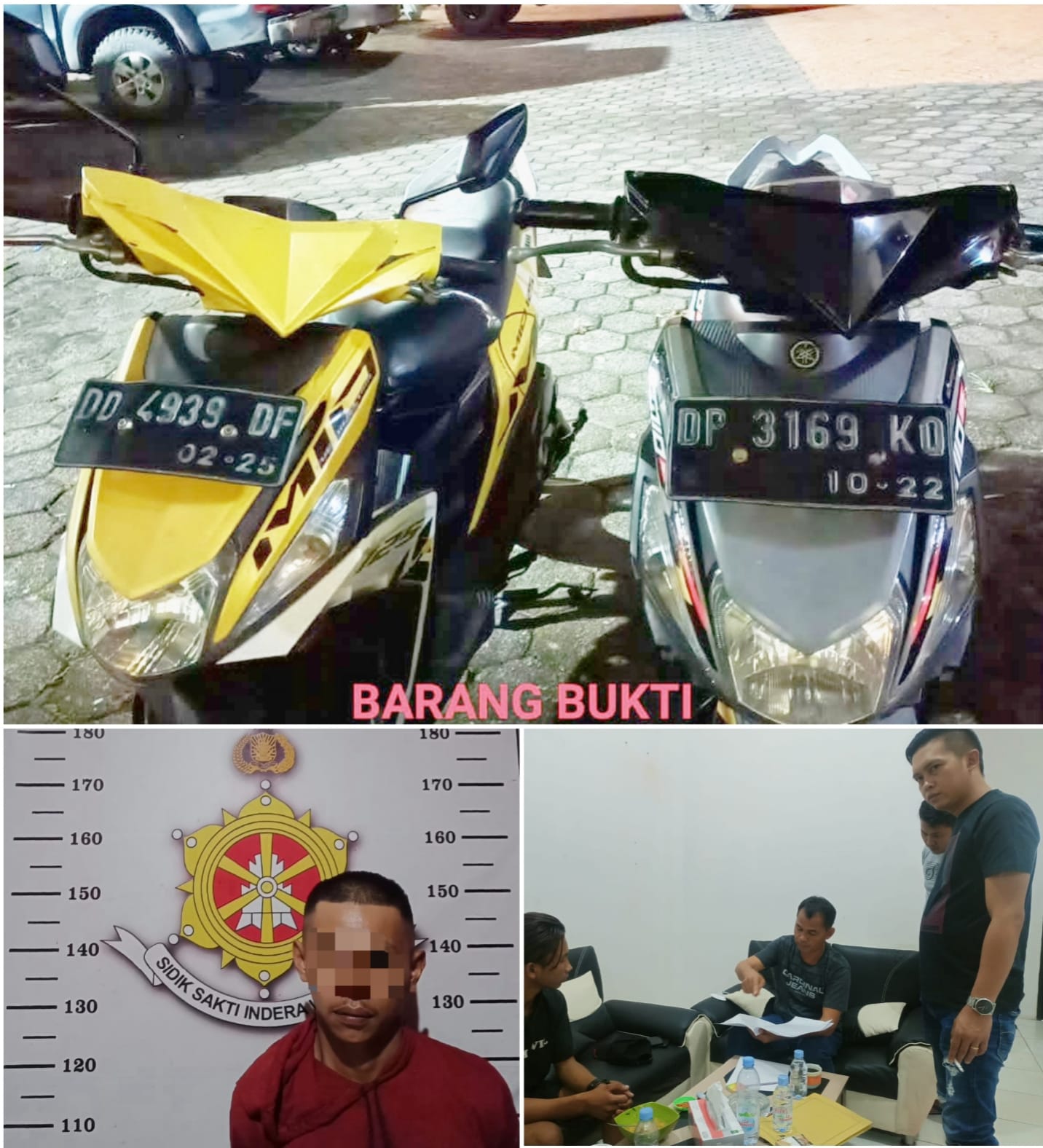 Resmob Polres Torut Ringkus Tiga Pelaku Pencuri Motor