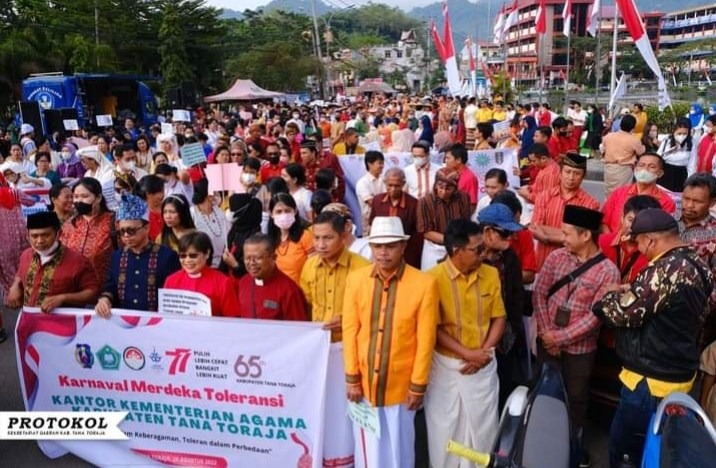 Karnaval Merdeka Toleransi Penguatan Moderasi Beragama