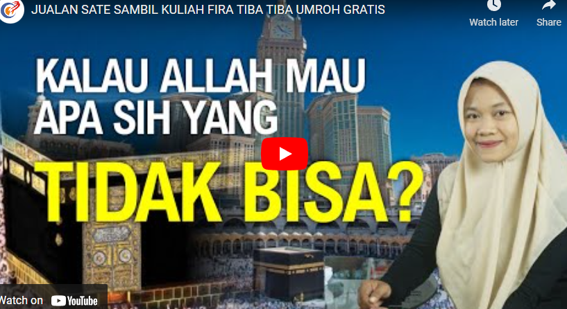 Sarjana dari Jualan Sate, Orang tak Dikenal Beri Umrah Gratis