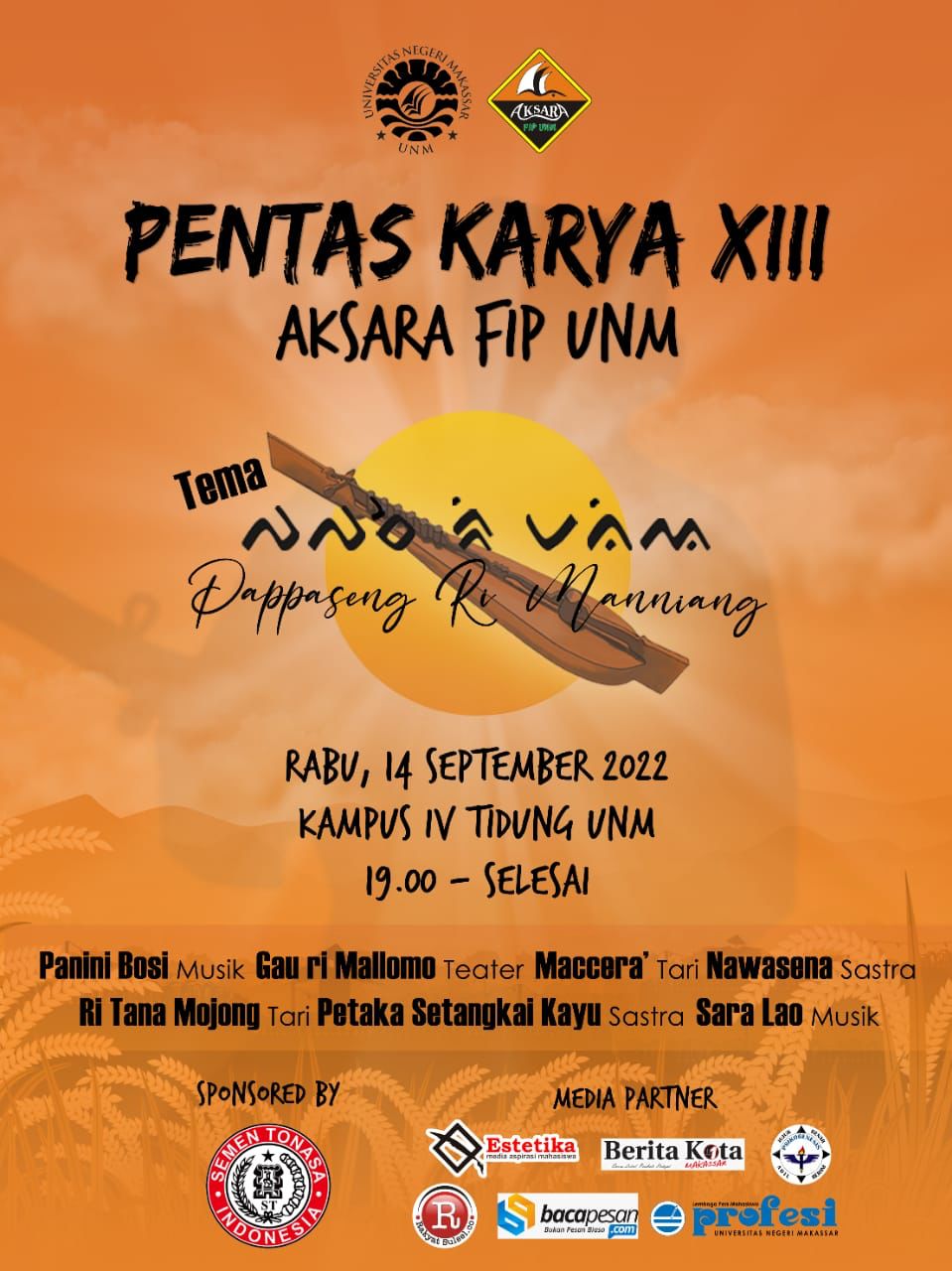BKMF Aksara FIP UNM Gelar Pentas Karya ke-13, Ayo Nonton!