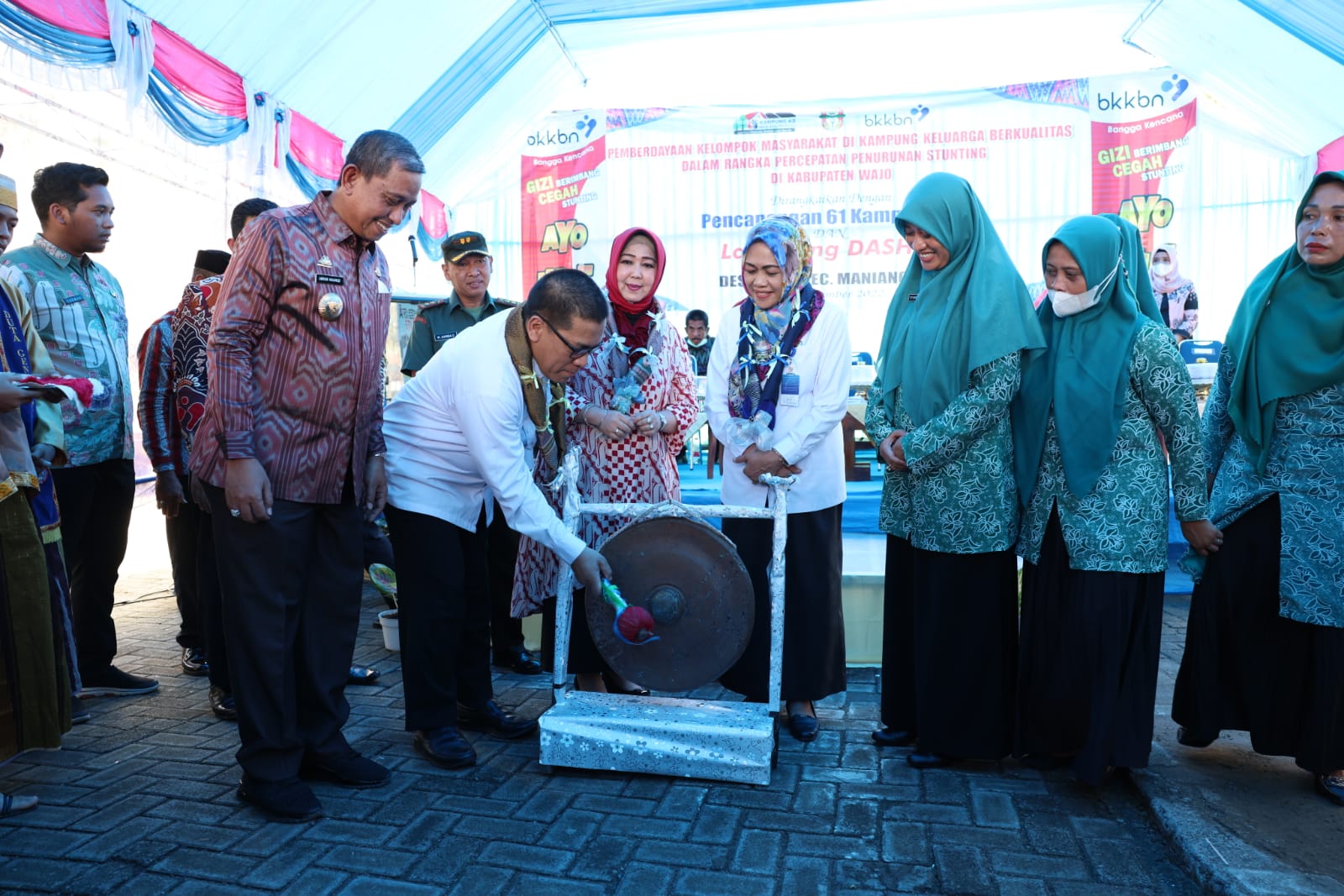 Tekan Stunting, BKKBN Bersama Pemkab Wajo Canangkan Kampung KB dan Luncurkan Dashat
