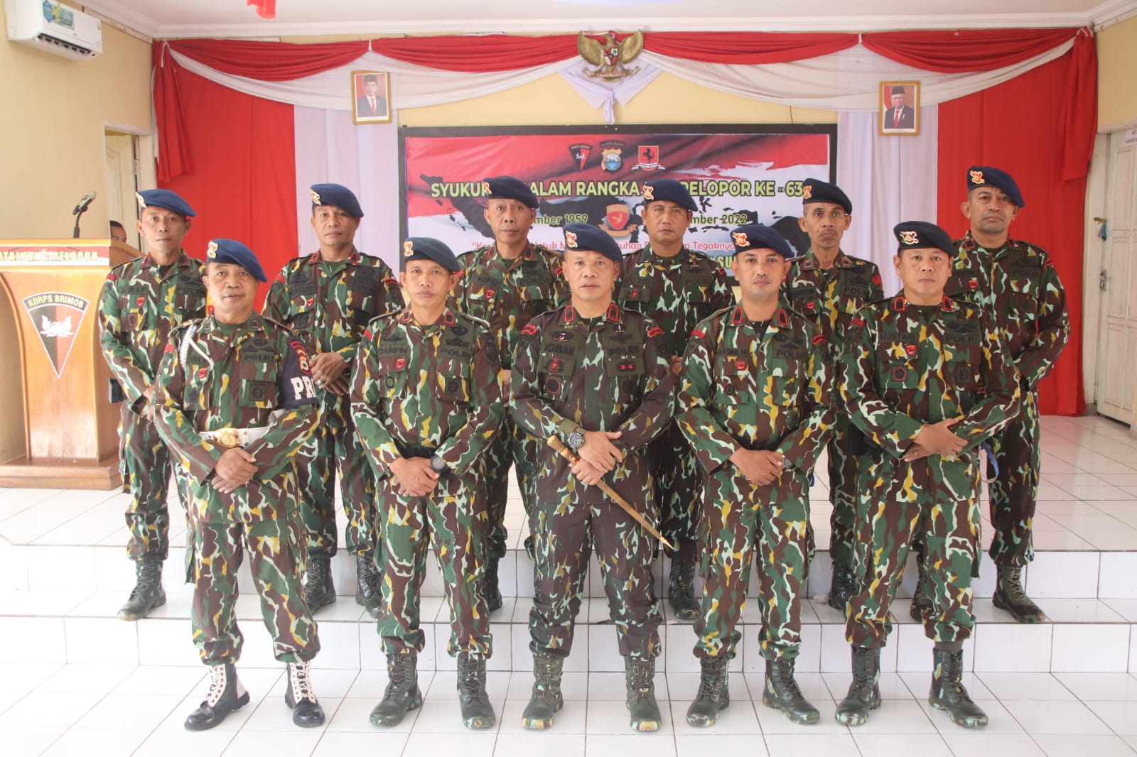 Brimob Bone Gelar Syukuran HUT Pelopor Korps Brimob Polri ke-63