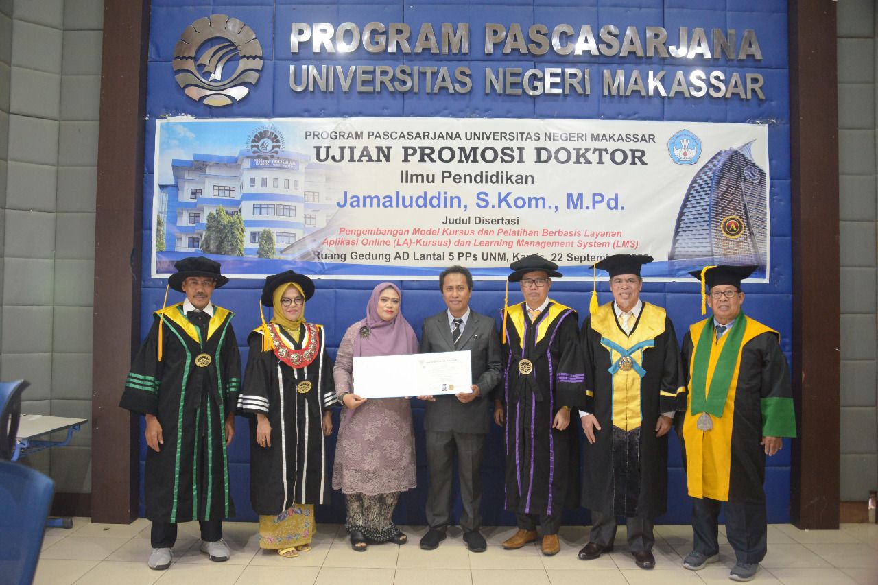 Kembangkan Model Kursus dan Pelatihan Berbasis Digital, Widyaprada BBGP Sulsel Raih Doktor di UNM