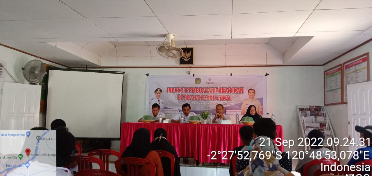 Diskan Gelar Pelatihan Pembuatan Pakan Ikan