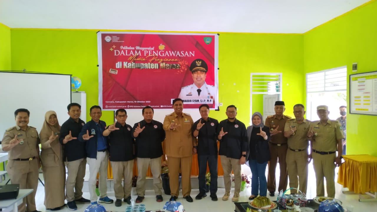 KPID Sulsel Kukuhkan  Bupati Maros Jadi Ketua FMPPS