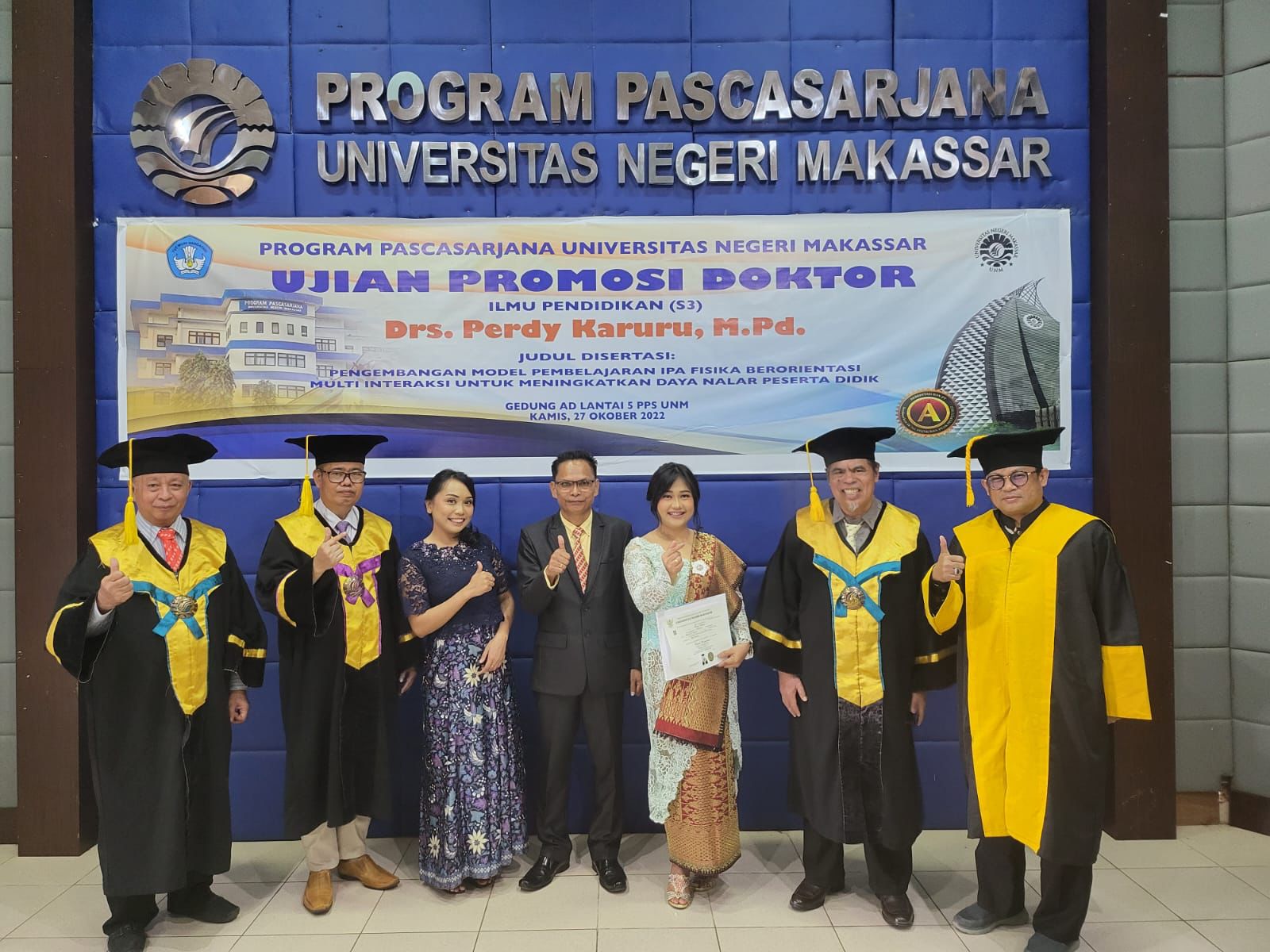 Kembangkan Model PIFMI, Dosen UKI Toraja Raih Doktor di UNM