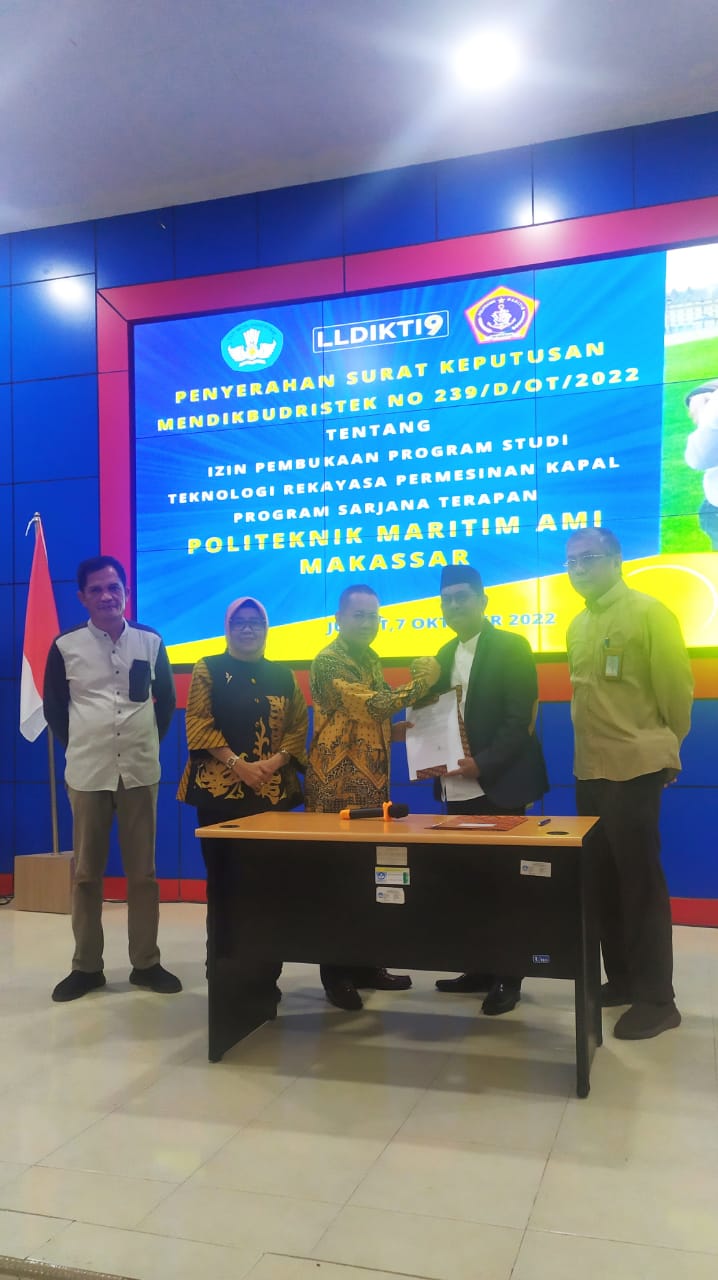 Polimarim AMI Makassar Buka Prodi Teknologi Rekayasa Permesinan Kapal, Satu-satunya di Indonesia Timur