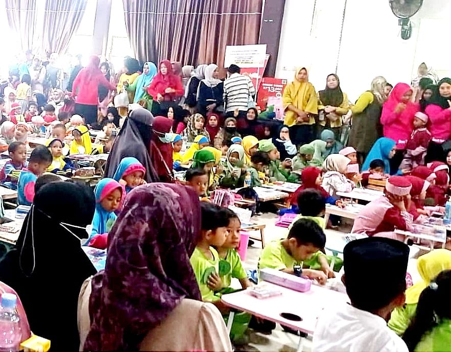 Seru Interaksi Bocil Ikuti Gebyar PAI TK Paud di Gowa