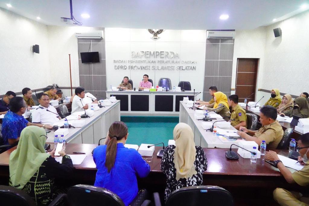 Bapemperda Sulsel Raker Penyusunan Propemperda 2023