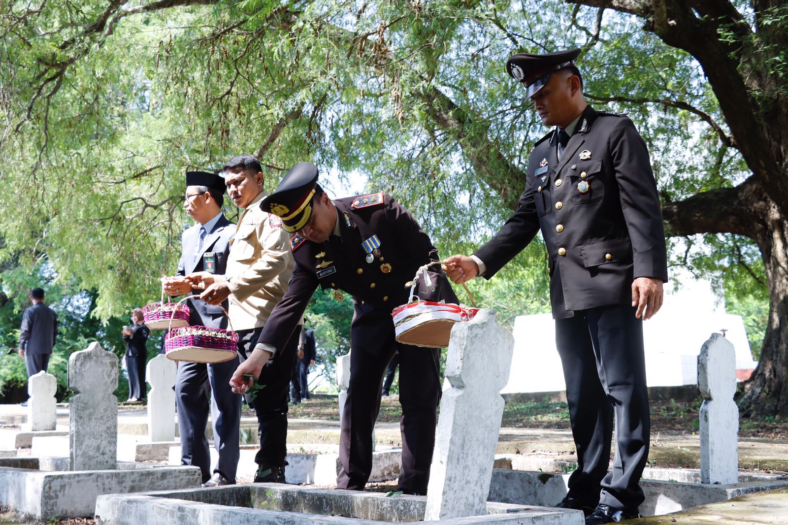 Kapolres Irup Upacara Ziarah Nasional