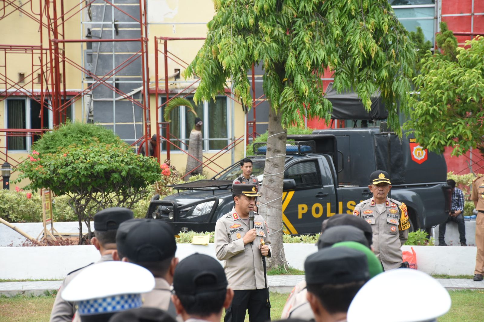 TNI-Polri dan Satpol-PP Gelar Apel Bersama