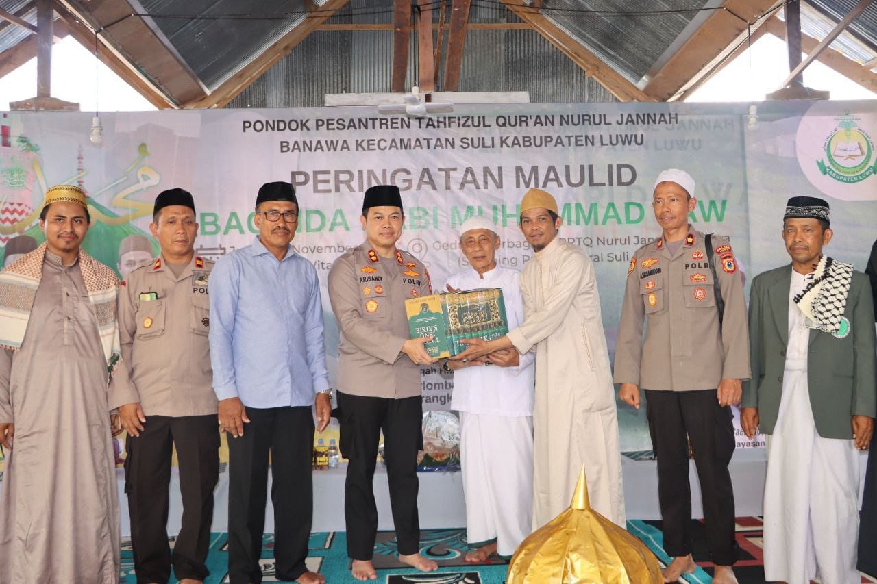 Kapolres Maulid Nabi di PPTQ Nurul Jannah