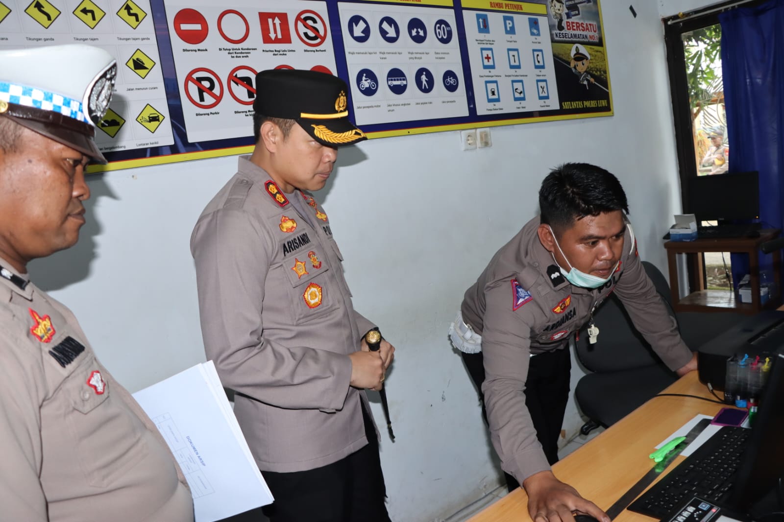 Kapolres Sidak Ruang Pelayanan Satpas