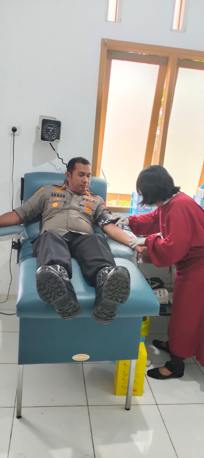 Kapolsek Sangalla Gelar Donor Darah