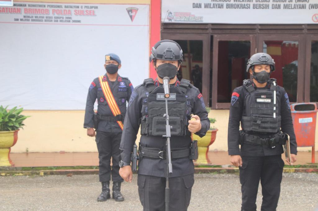 Brimob Bone Gelar Apel Kesiapsiagaan Jelang Nataru