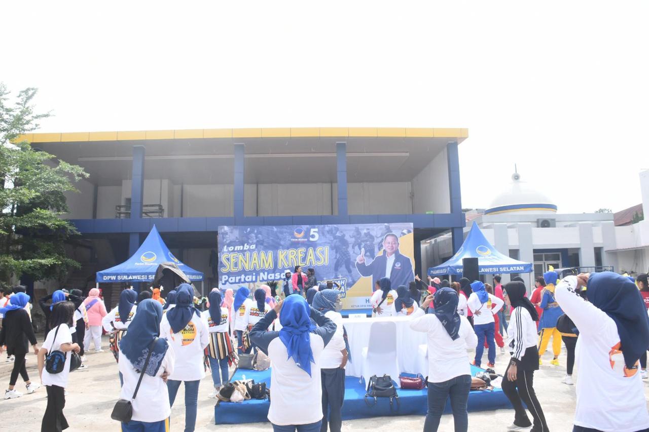 Nasdem Sosialisasi Nomor 5 Lewat Lomba Senam