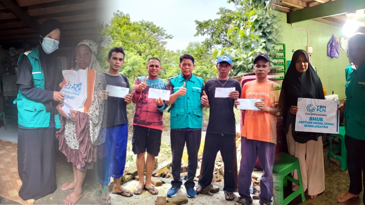YBM PLN UPDK Bakaru Salurkan Bantuan Paket Sembako dan Bantuan Sosial kepada Korban Banjir di Kota Parepare