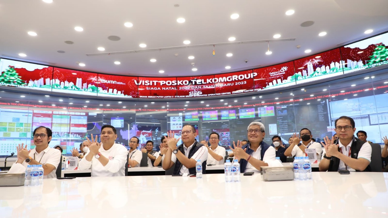 Direksi Telkom Kunjungi Posko Teknis Jaringan dan Infrastruktur