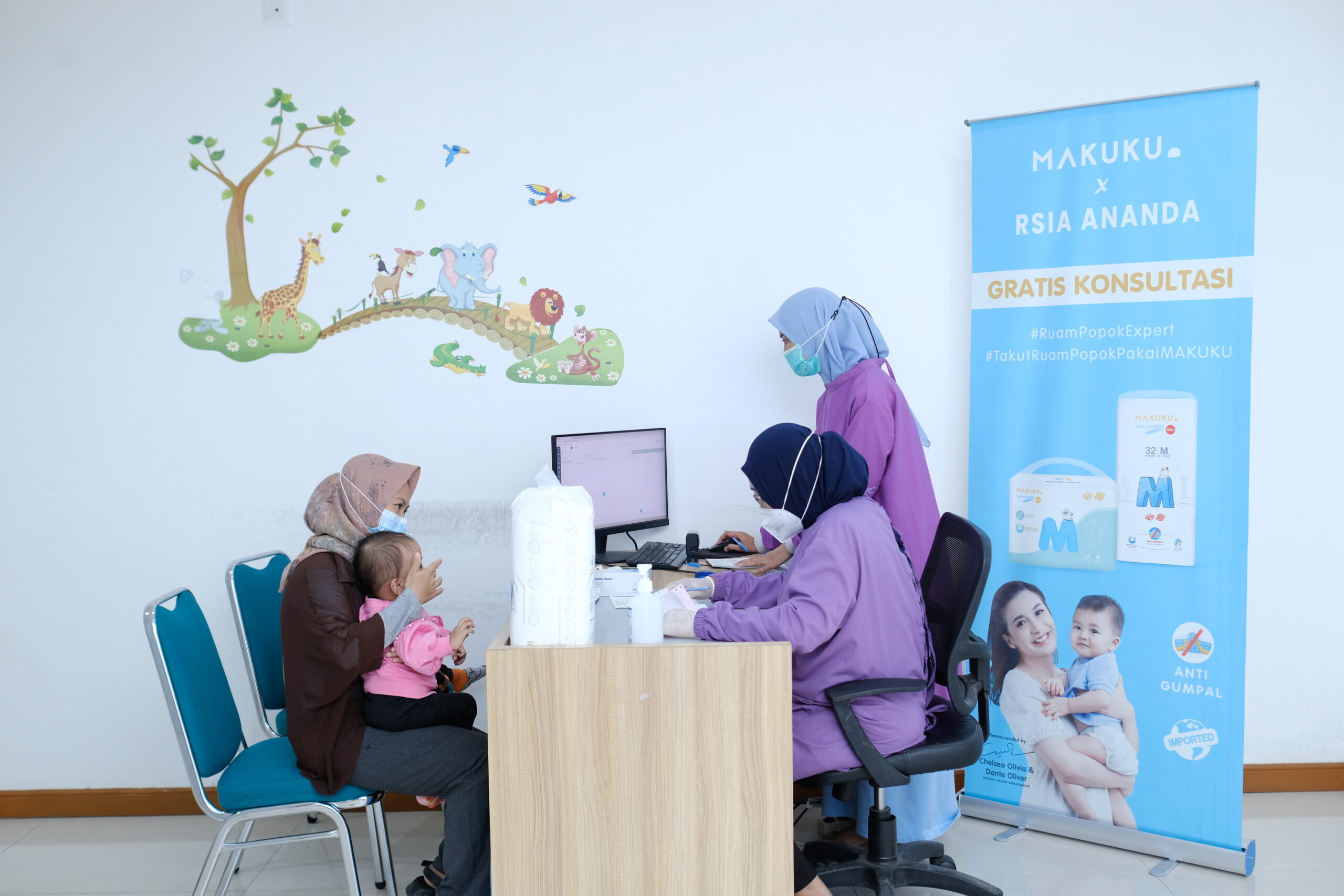 MAKUKU Berkolaborasi RSIA Ananda Makassar Lakukan Konsultasi Gratis Masalah Ruam Popok