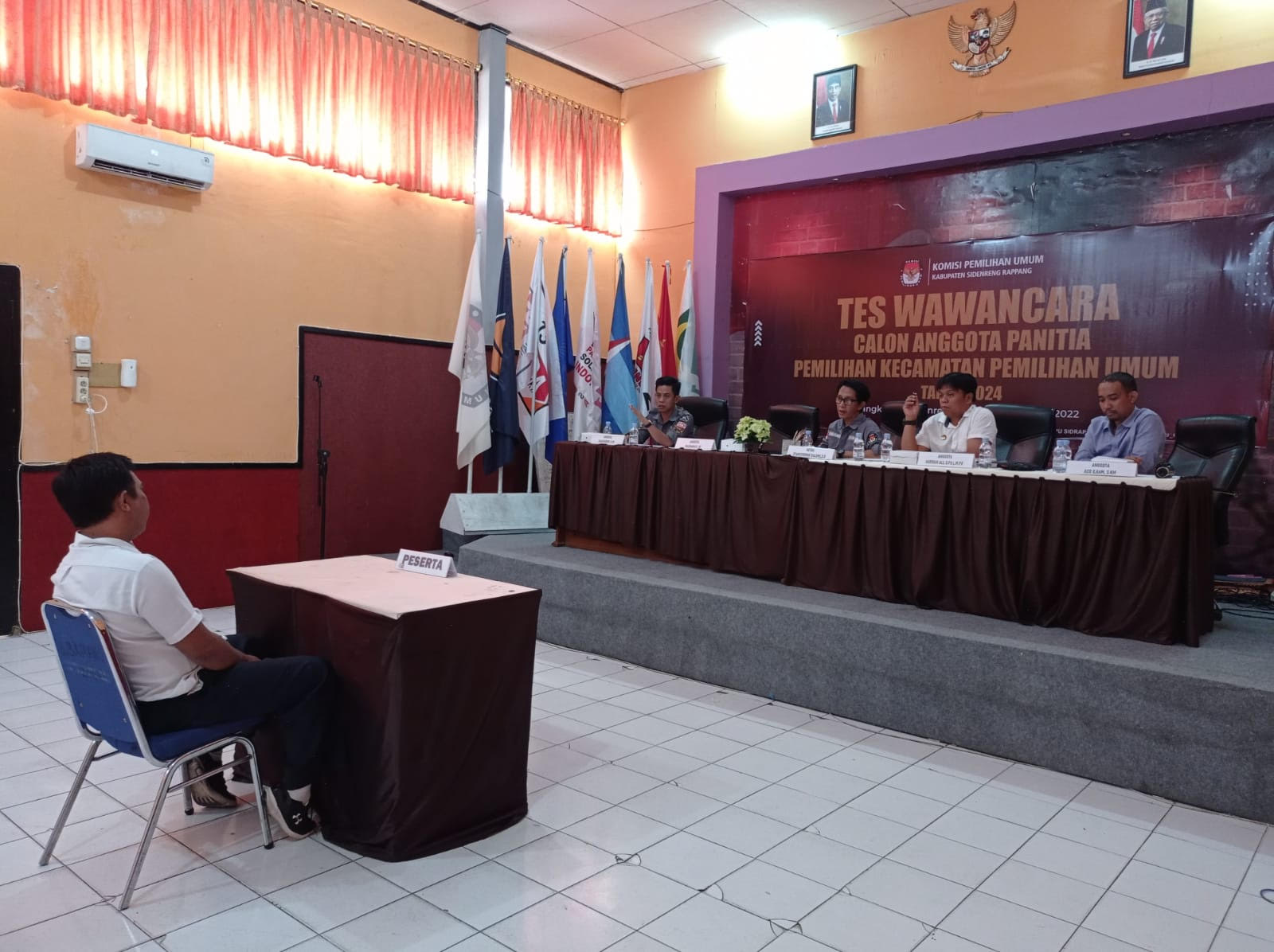 KPU Sidrap Gelar Tes Wawancara 157 Calon PPK