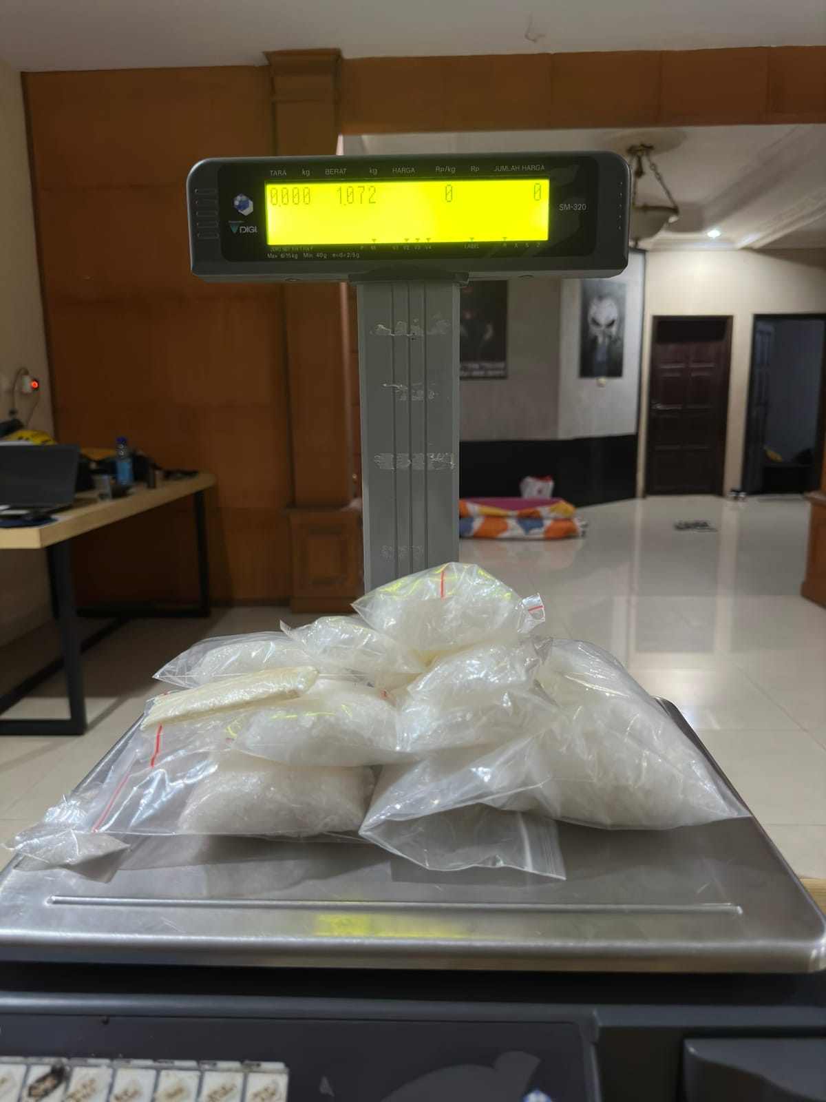 Tersangka Mengaku Temukan  1 Kg Sabu di Rumah Kosong