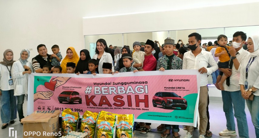 Hyundai Sungguminasa Berbagi Kasih Anak Panti Asuhan Nur Akbar