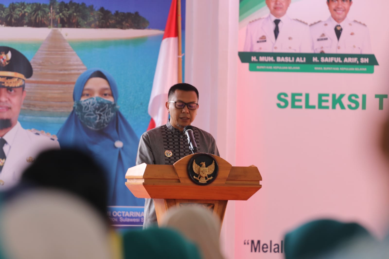 Bupati H Muh Basli Ali Membuka Secara Resmi Seleksi Tilawatil Qur’an dan Hadits (STQH) XXXIII Tingkat Kabupaten Selayar