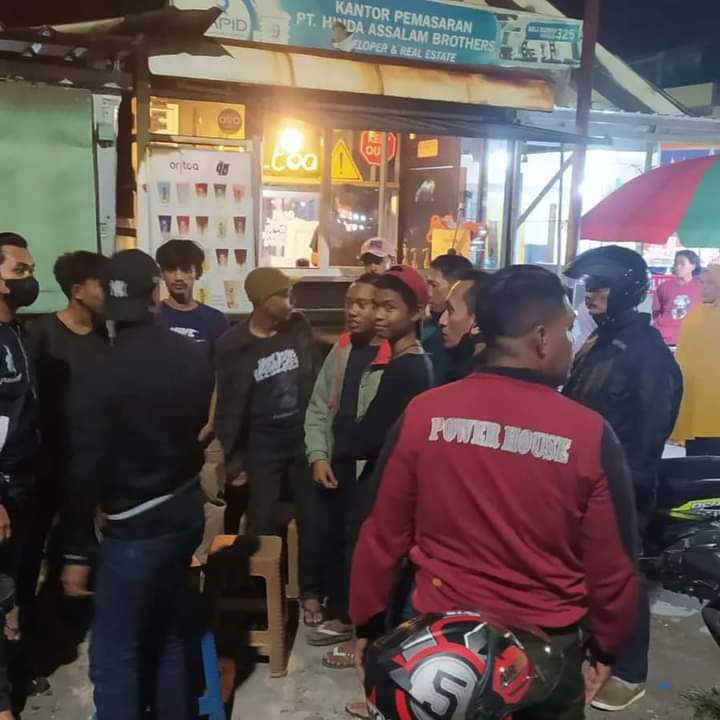 Polisi Patroli di.Lokasi Rawan Tindak Kriminalitas