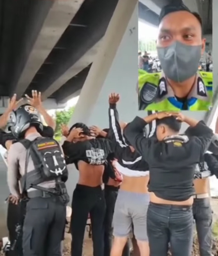 Polisi Amankan Sepuluh Pengendara Motor