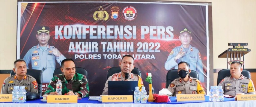 Kapolres Paparkan Capaian Kinerja 2022