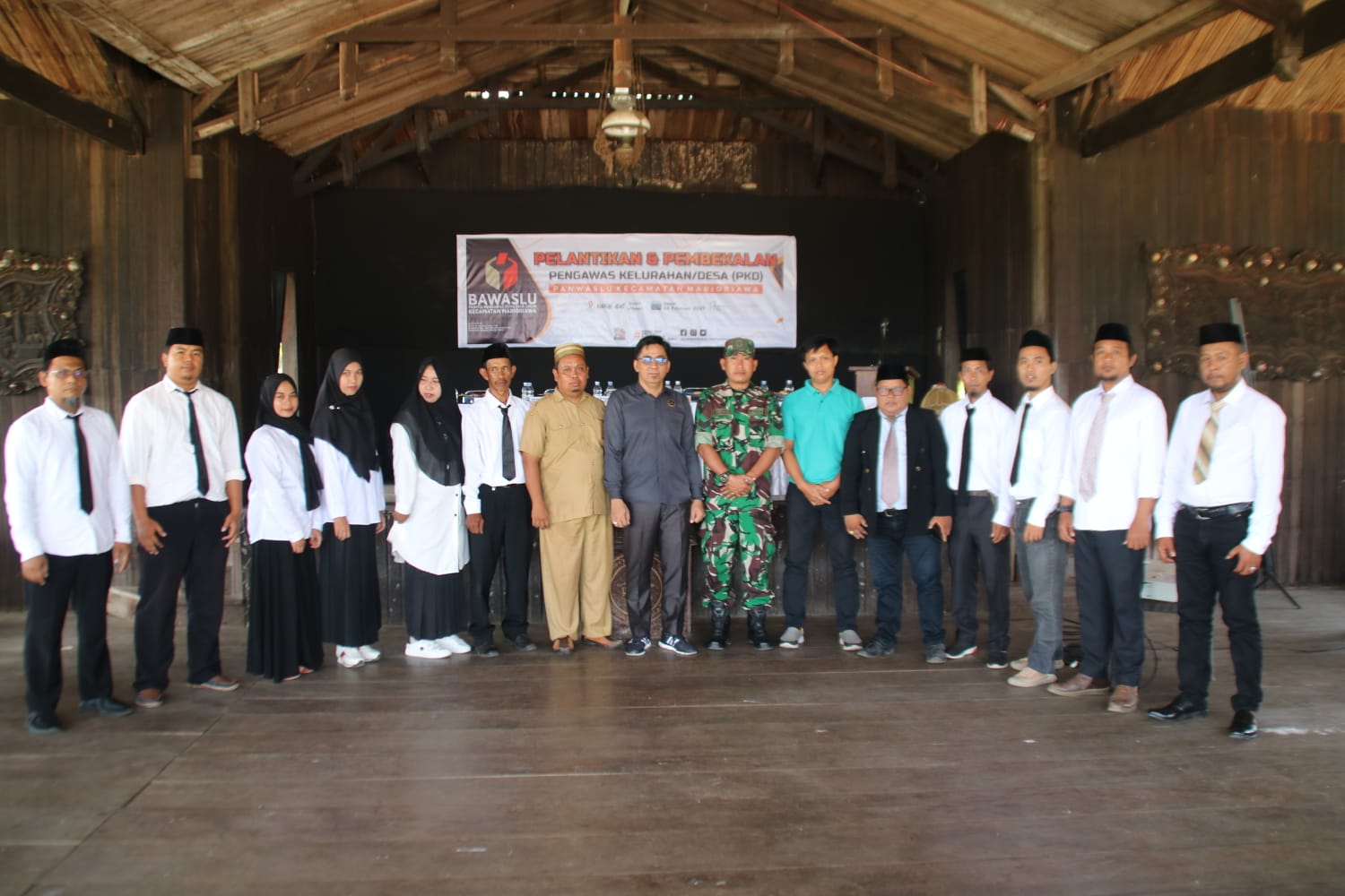 Panwaslu Lantik PKD Se Kecamatan Marioriawa