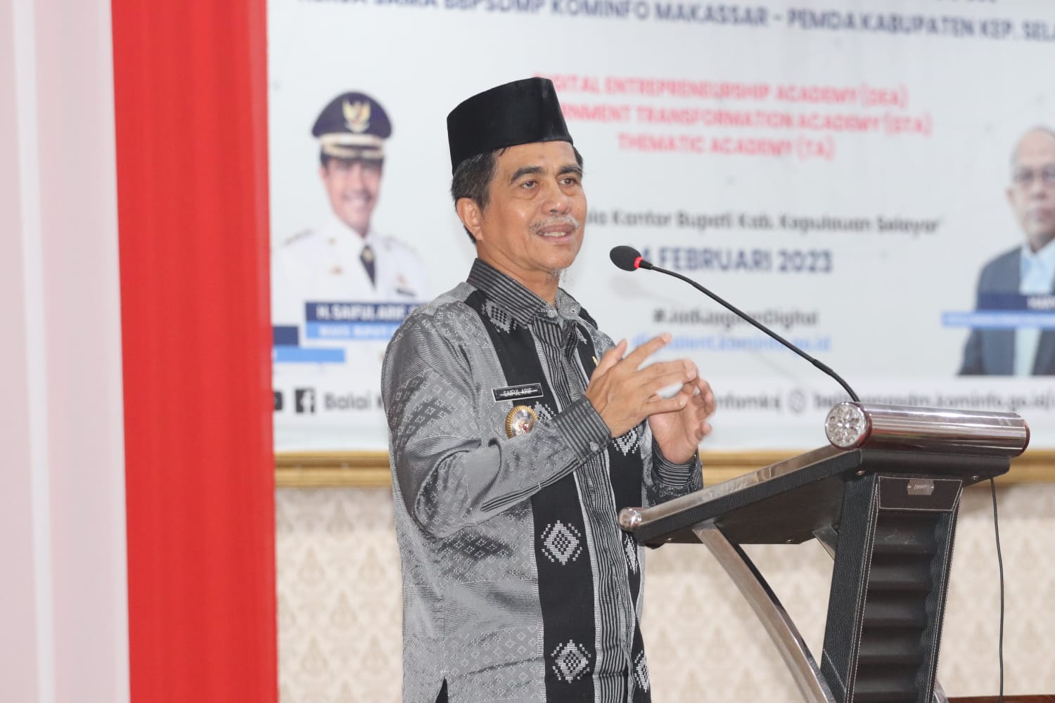 Wabup Selayar Buka Pelatihan Digital Talent Scholarsip (DTS) 2023